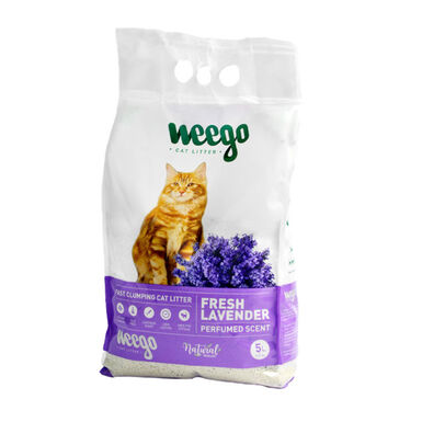 Weego Fresh Lavender Areia Aglomerante para gatos